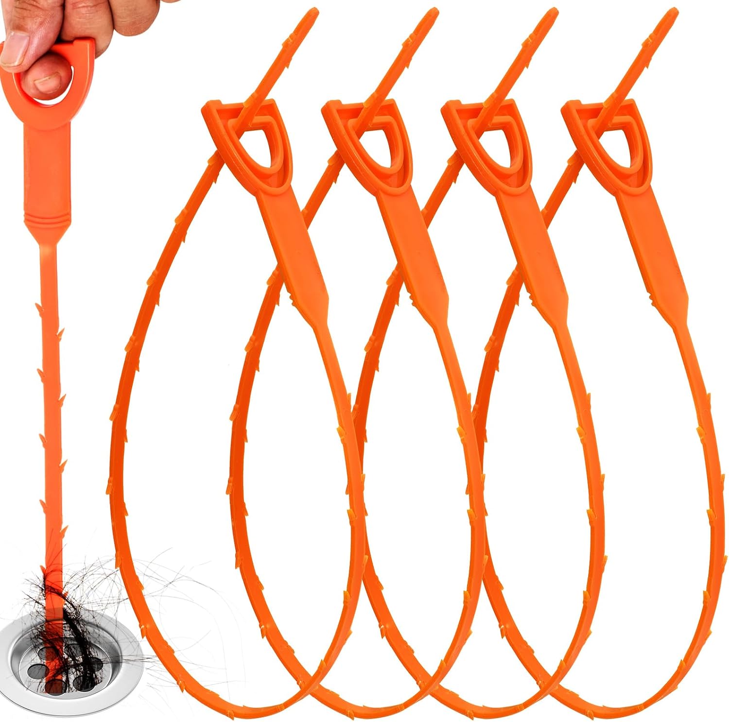 4-Pack 20-Inch Drain Snake, Fl - Drain Snake Flexible recension och pris