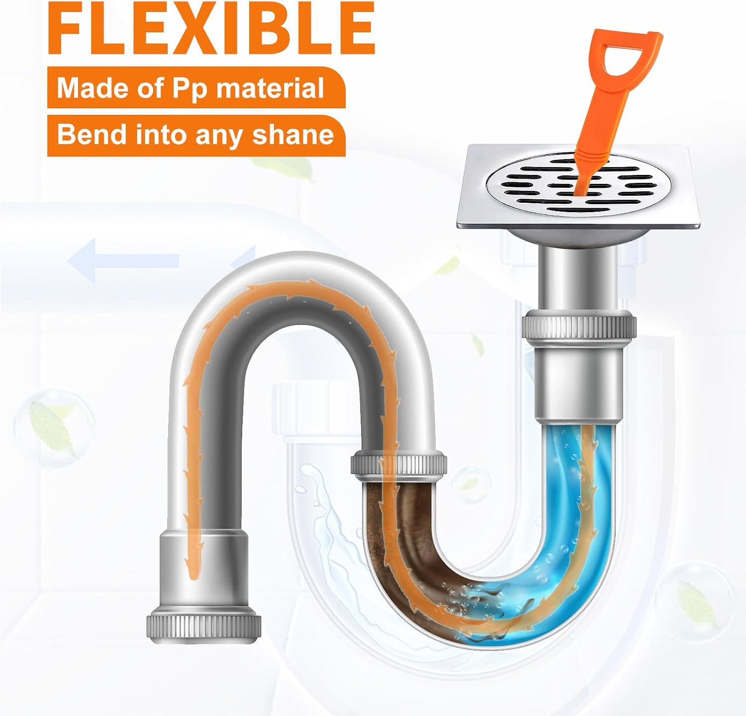 4-Pack 20-Inch Drain Snake, Fl - Drain Snake Flexible recension och pris
