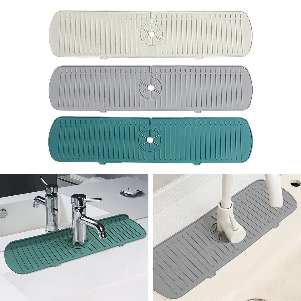 35/45/61cm Silicone Faucet Mat - Silicone Tap Washer recension och pris