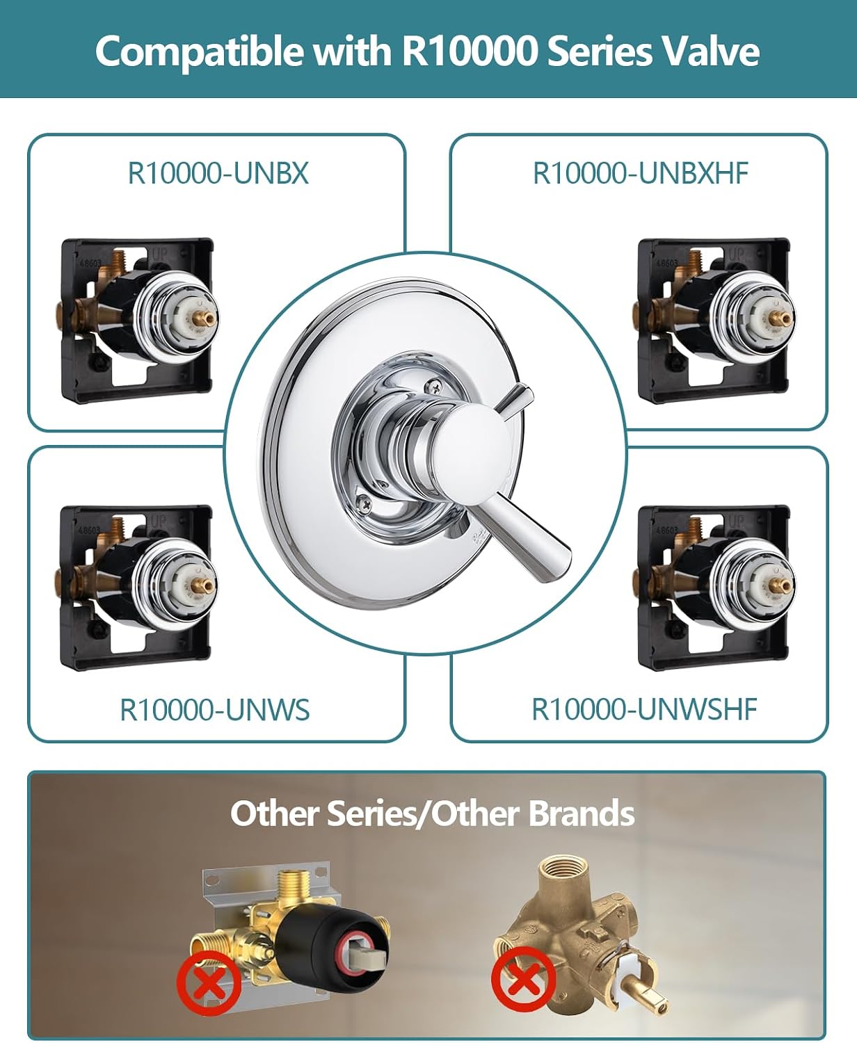 Chrome Shower Trim Kit Compati - Shower Valve Cartridge recension och pris